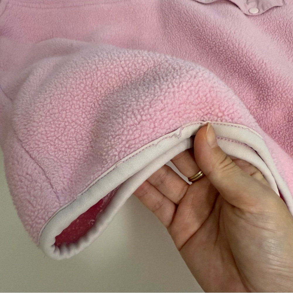 Very RARE Patagonia Pink Synchilla Fleece women sz S pullover sweater USA made - Picture 6 of 9